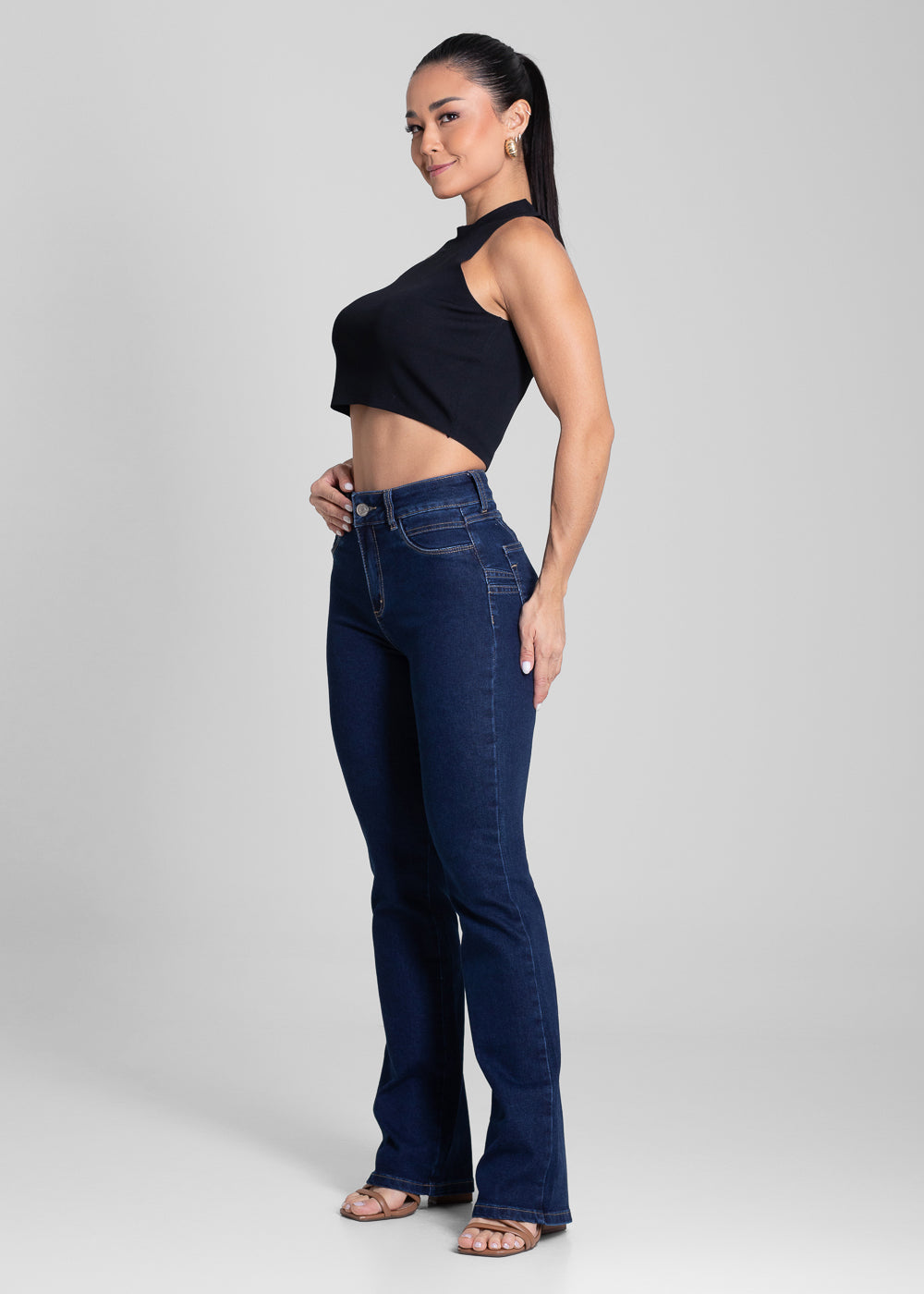 Calça Jeans Sawary Levanta Bumbum - 280918 AZUL