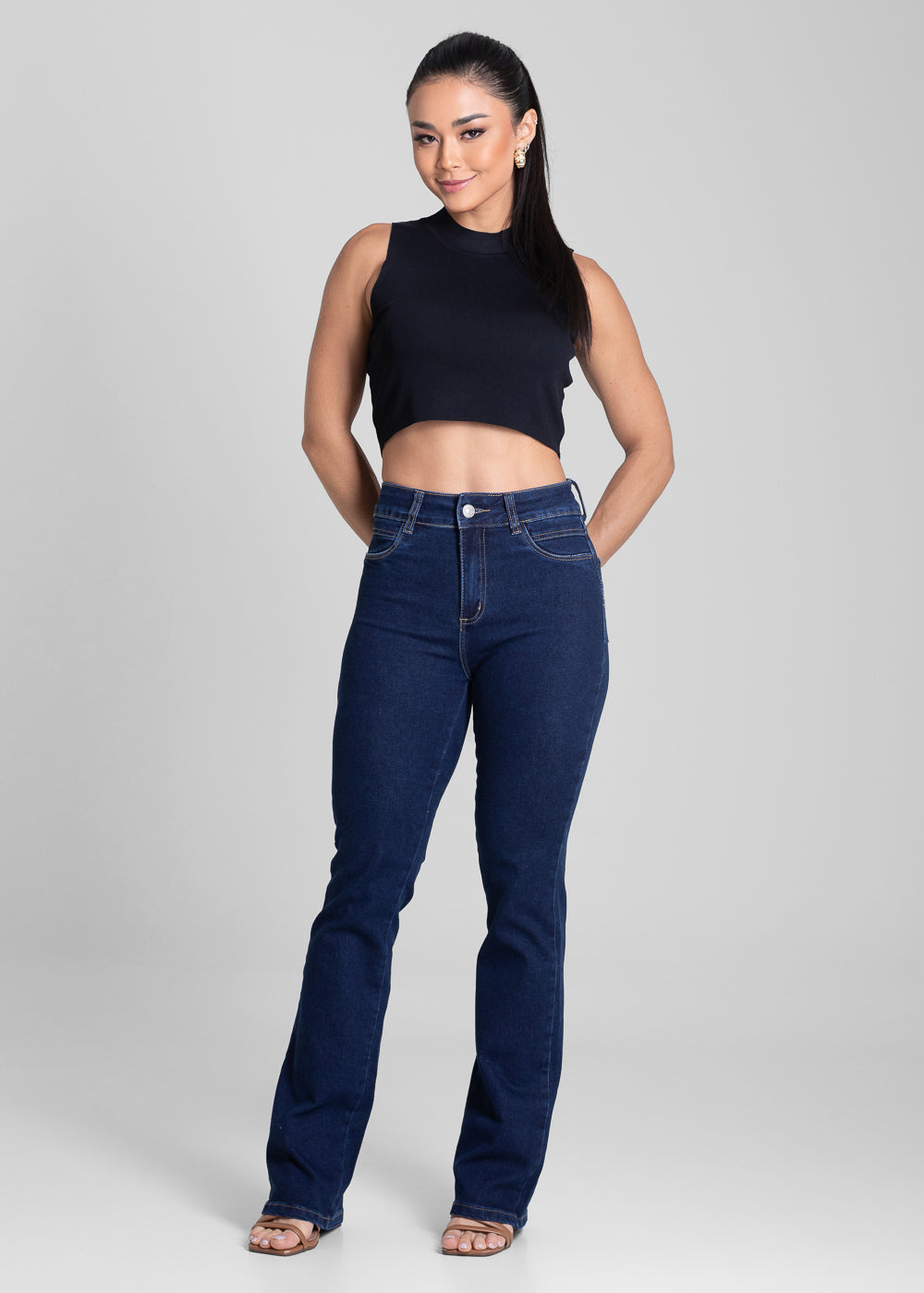 Calça Jeans Sawary Levanta Bumbum - 280918 AZUL