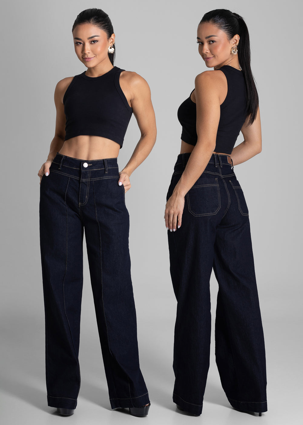 Calça Jeans Sawary Wide Leg - 280926 AZUL