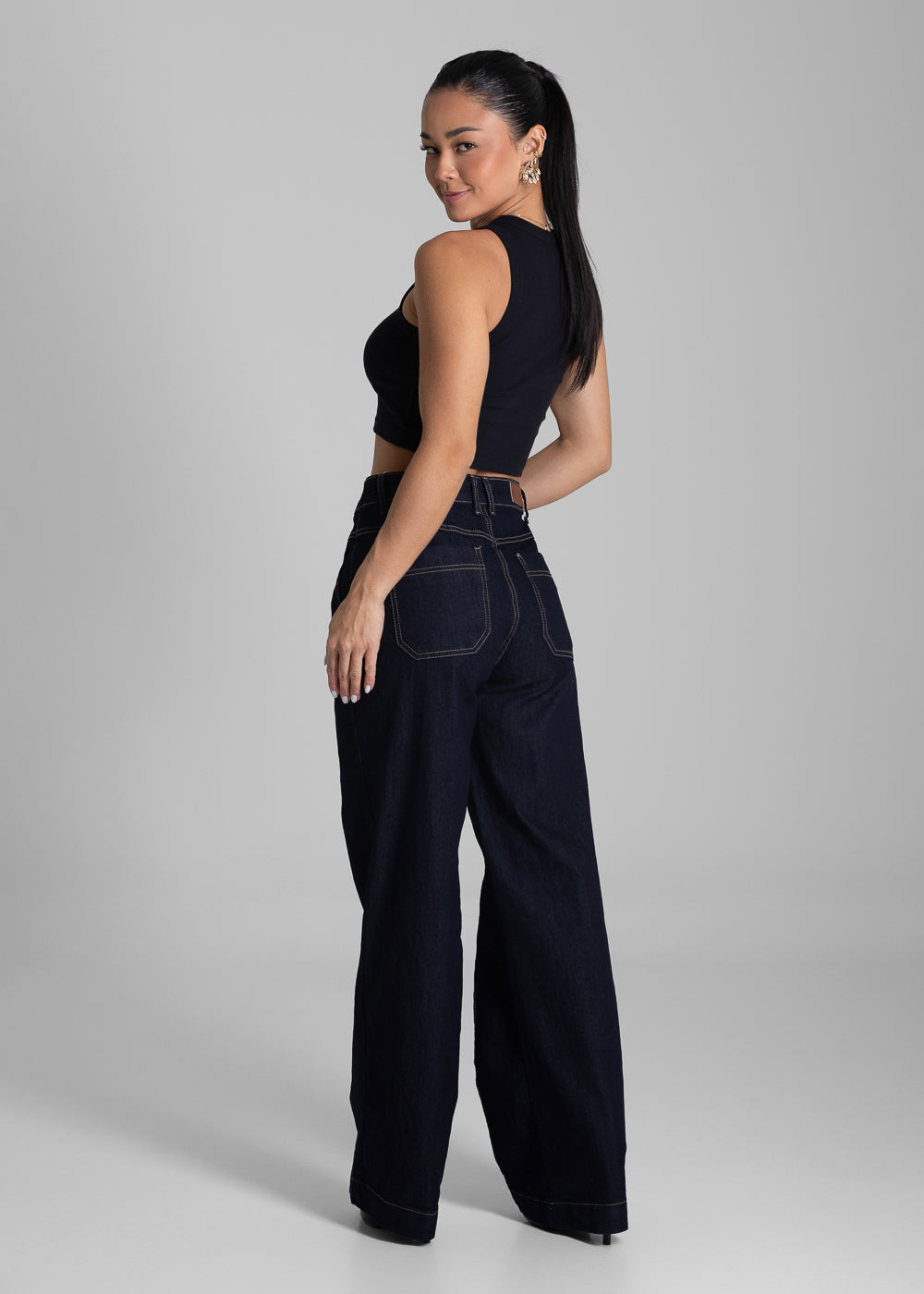 Calça Jeans Sawary Wide Leg - 280926 AZUL