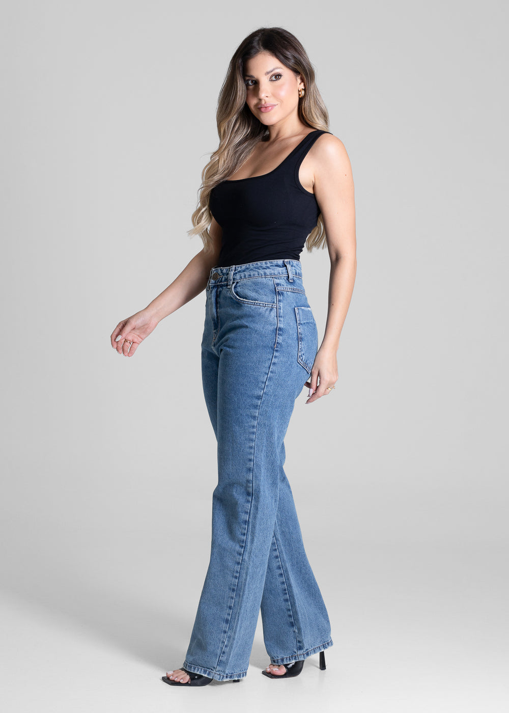 Calça Jeans Sawary Reta Petit - 280927 AZUL