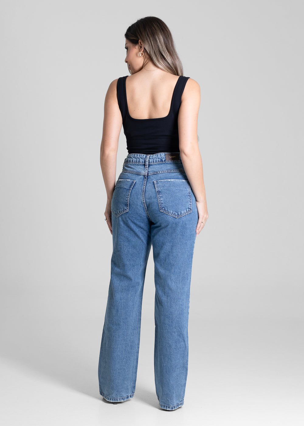 Calça Jeans Sawary Reta Petit - 280927 AZUL