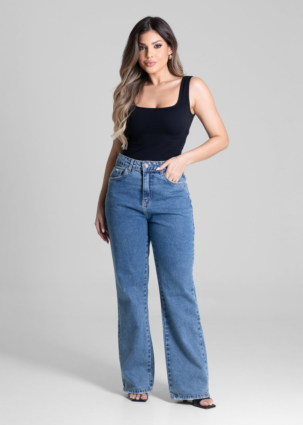 Calça Jeans Sawary Reta Petit - 280927 AZUL