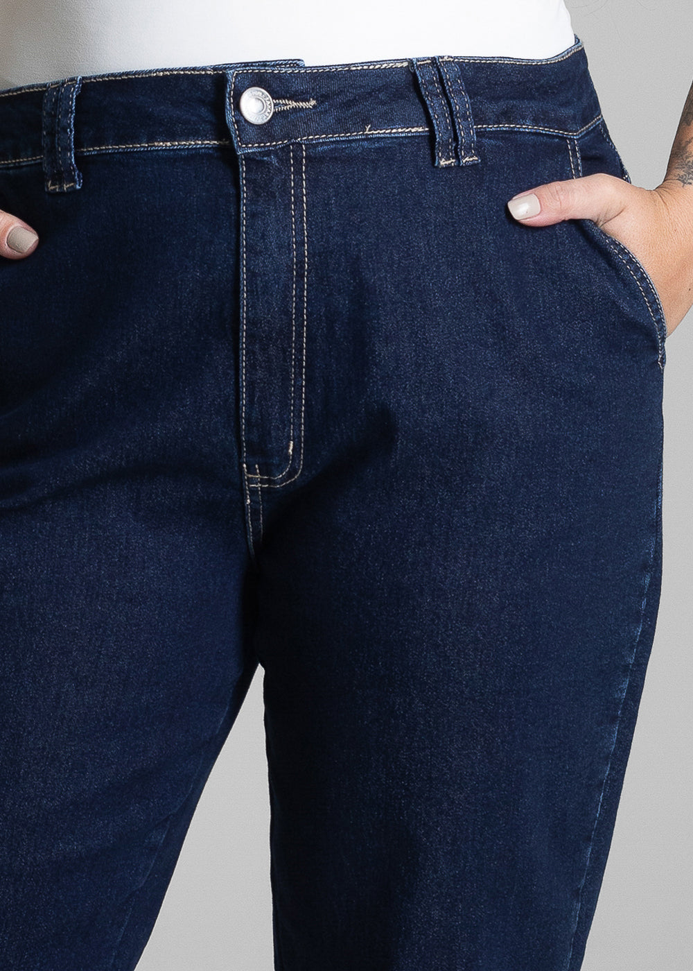 Calça Jeans Sawary Plus Size Mom - 280931 AZUL