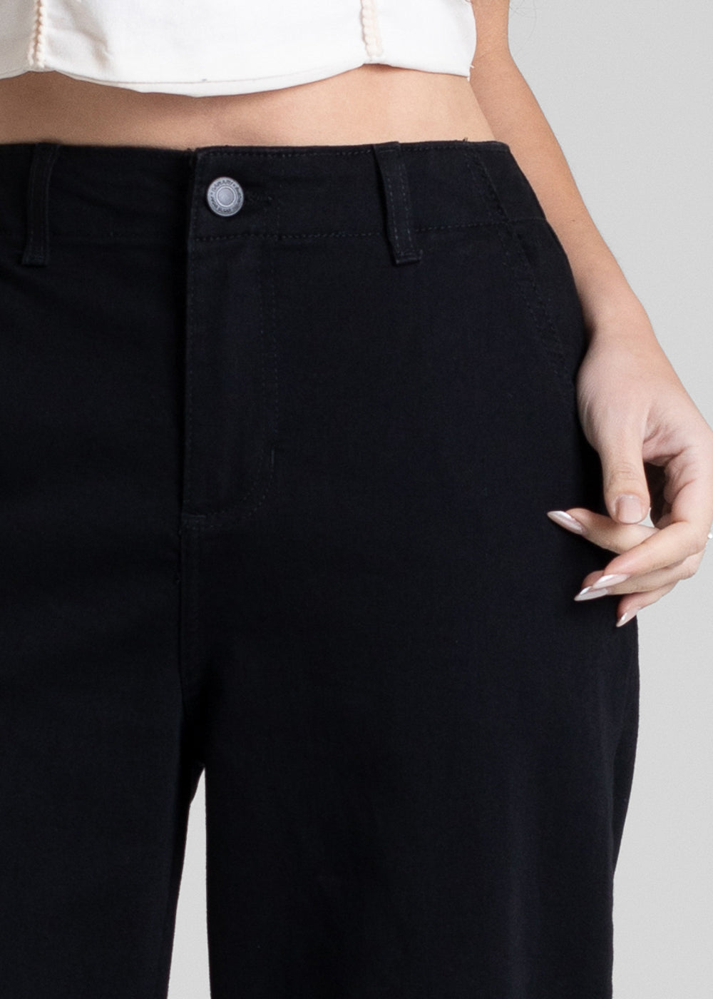 Calça Sarja Sawary Wide Leg - 280933 PRETO