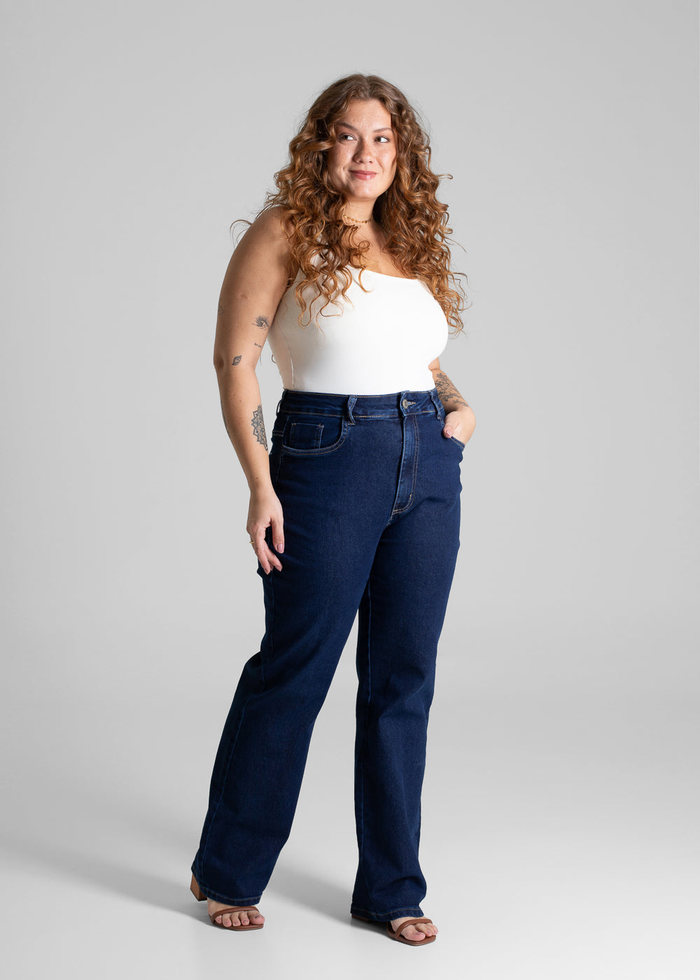 Calça Jeans Sawary Plus Size Petit - 280934 AZUL