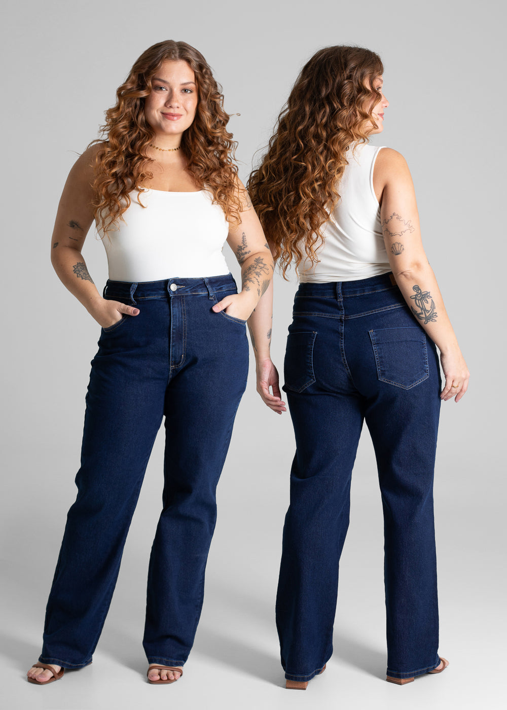 Calça Jeans Sawary Plus Size Petit - 280934 AZUL