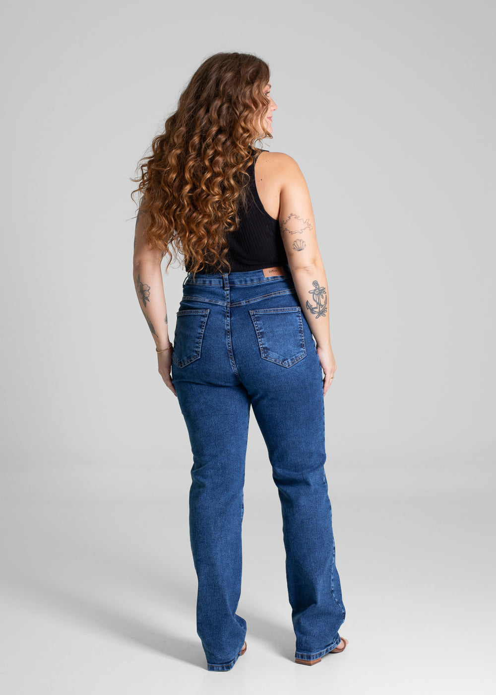 Calça Jeans Sawary Plus Size Reta - 280938 AZUL