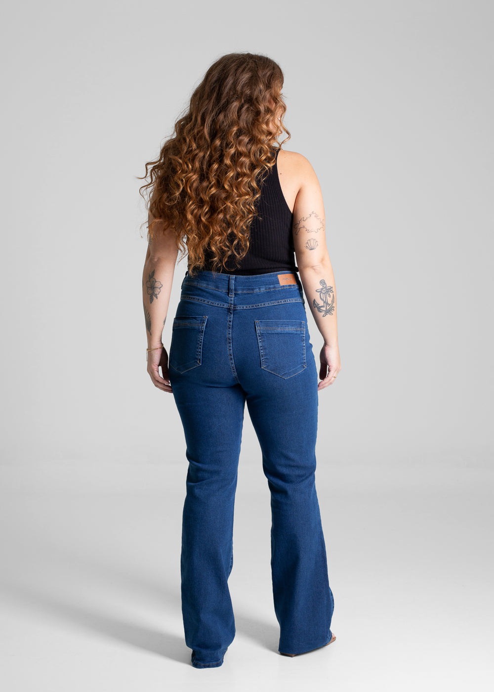 Calça Jeans Sawary Plus Size Bootcut - 280939 AZUL