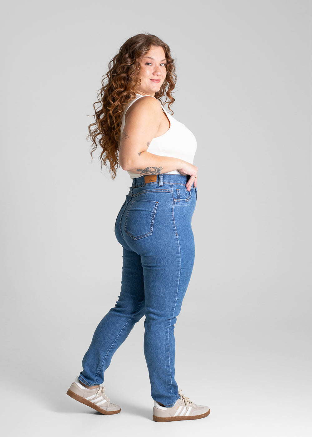 Calça Jeans Sawary Plus Size - 280945 AZUL