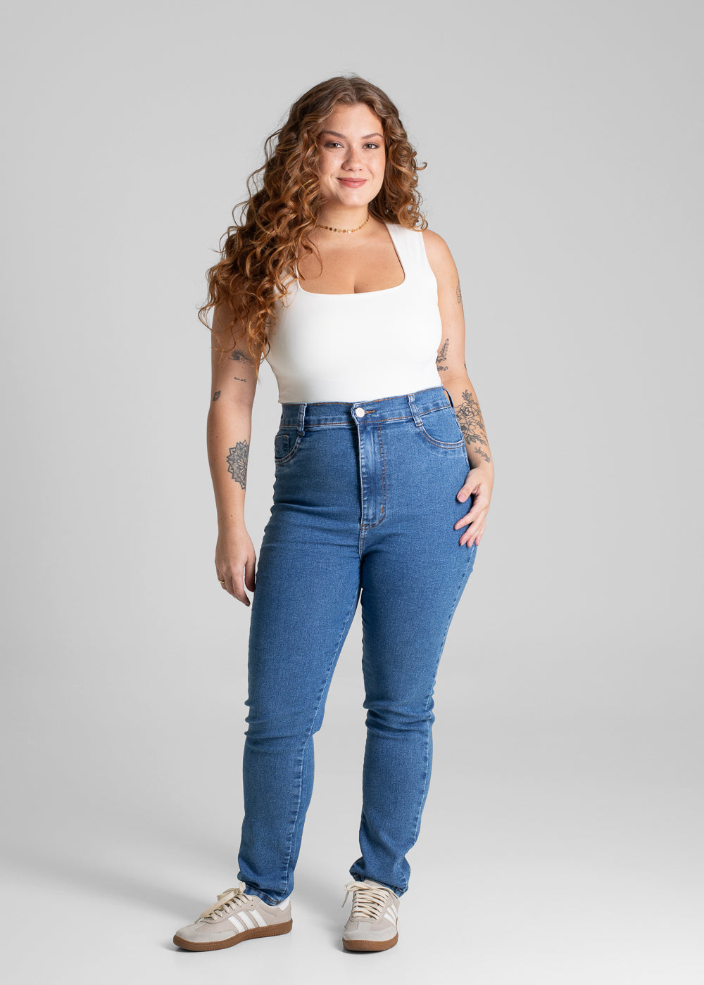 Calça Jeans Sawary Plus Size - 280945 AZUL