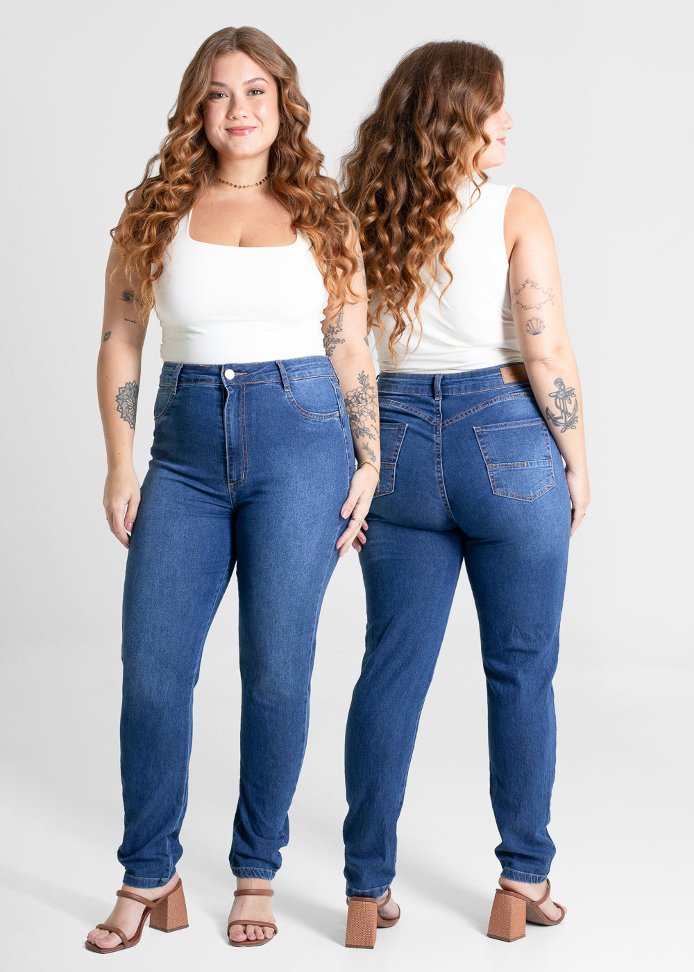 Calça Jeans Sawary Plus Size - 280946 AZUL