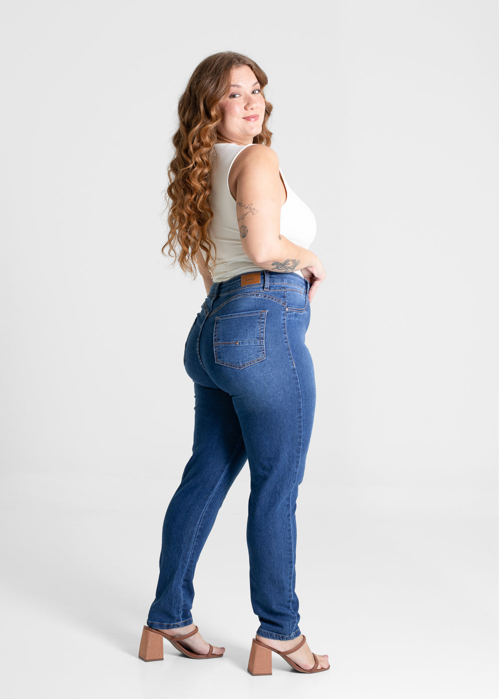 Calça Jeans Sawary Plus Size - 280946 AZUL