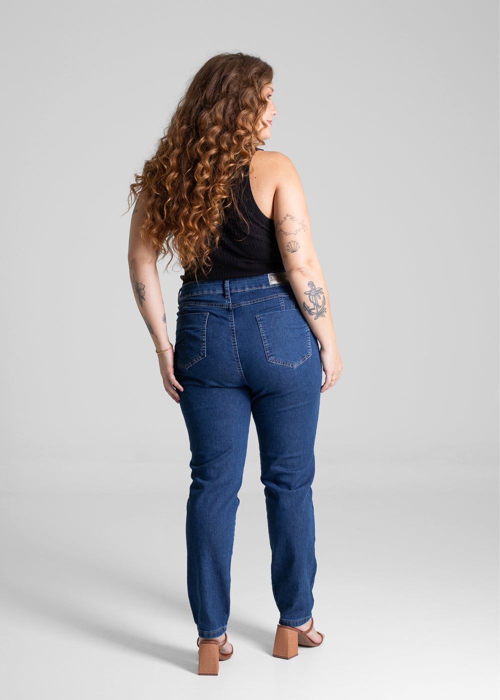 Calça Jeans Sawary Cigarrete Plus Size - 280950 AZUL