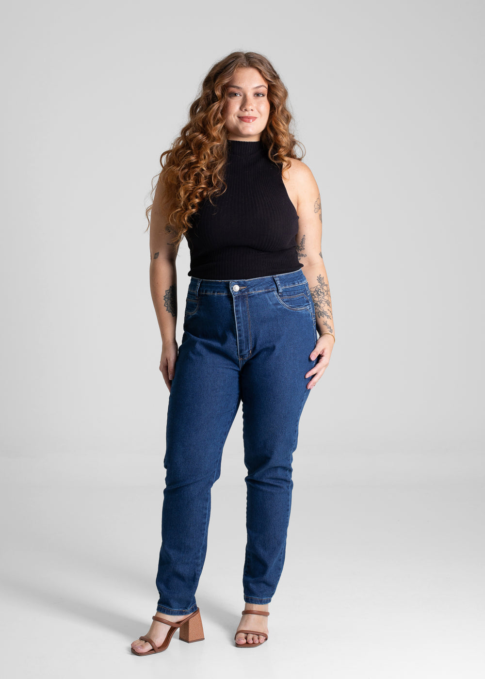 Calça Jeans Sawary Cigarrete Plus Size - 280950 AZUL