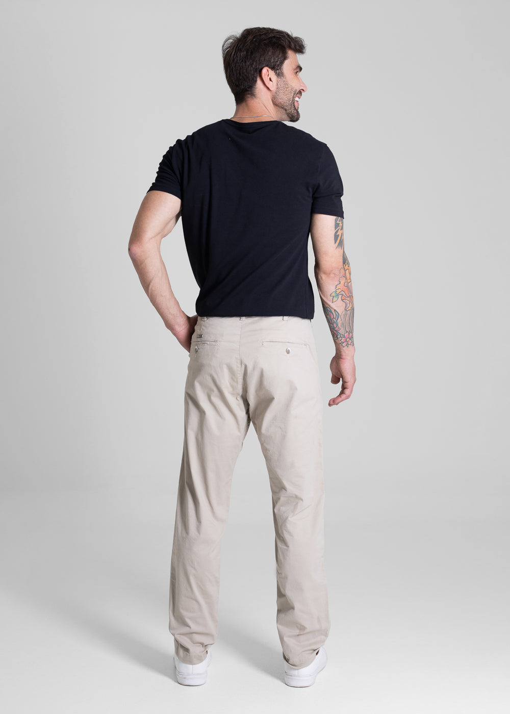 Calça Sarja Sawary Slim - 280955 BEGE