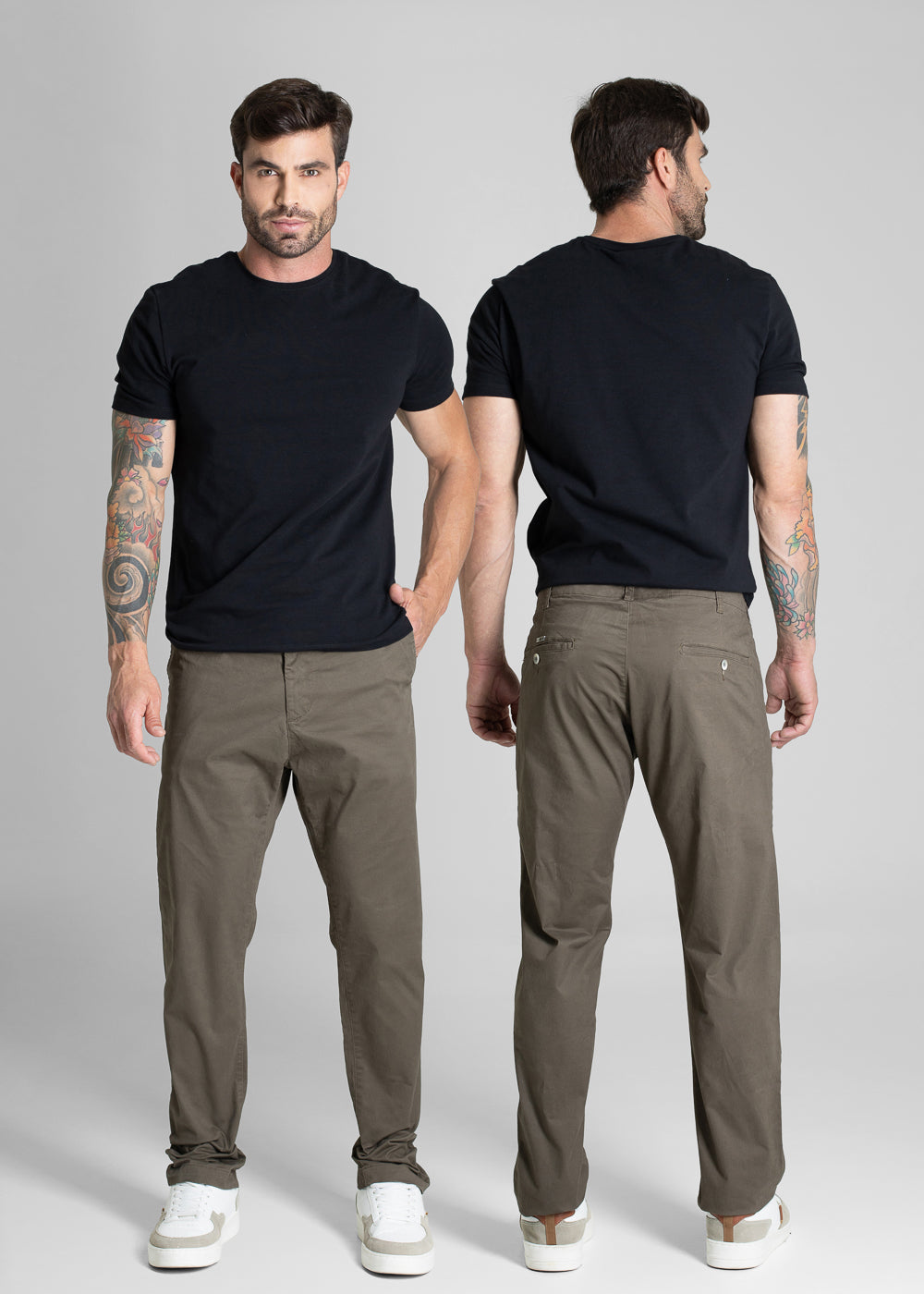 Calça Sarja Sawary Slim - 280956 VERDE