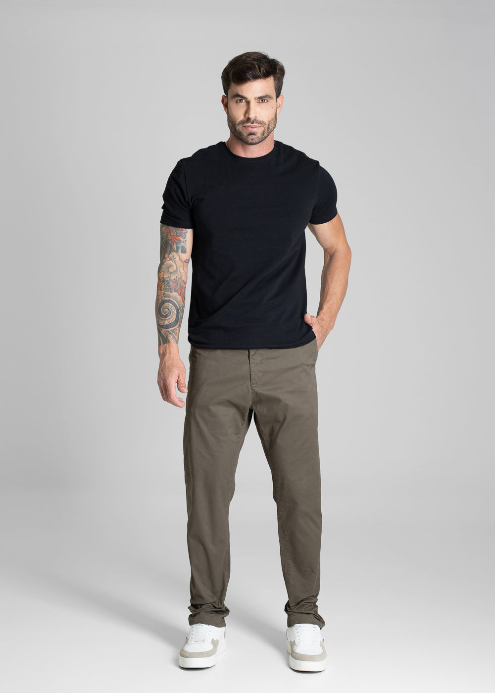 Calça Sarja Sawary Slim - 280956 VERDE