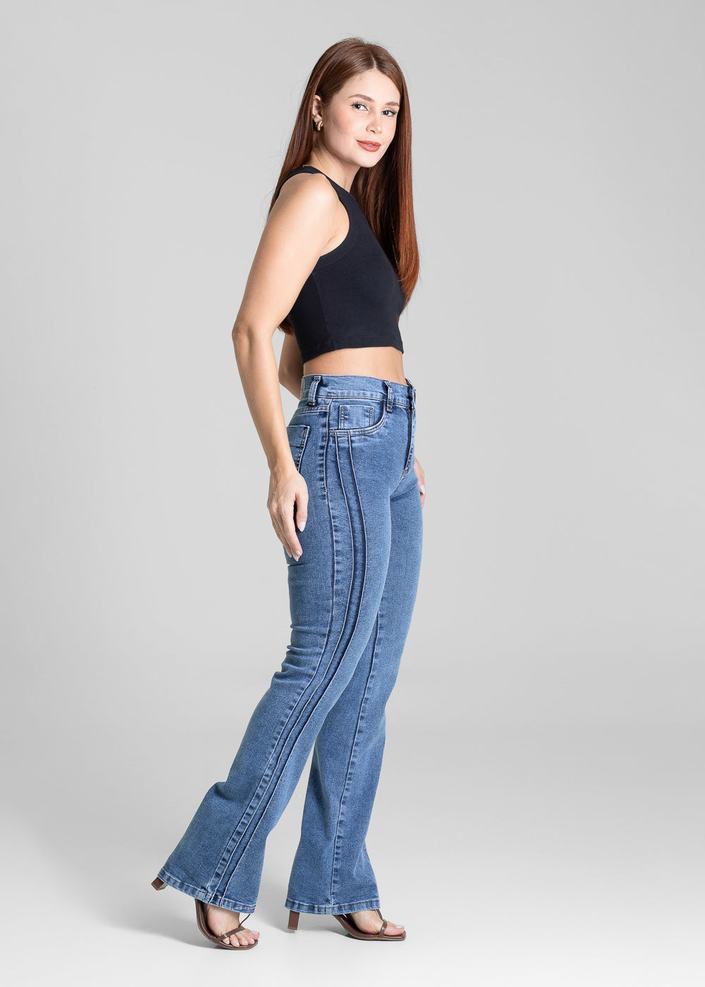 Calça Jeans Sawary Boot Cut - 280958 AZUL