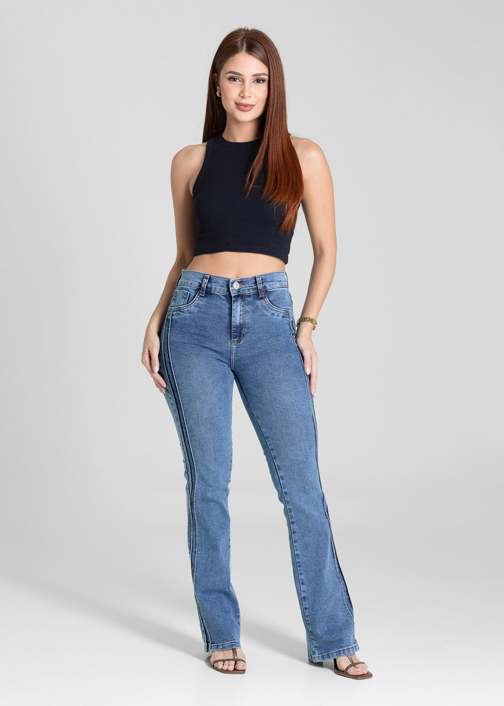 Calça Jeans Sawary Boot Cut - 280958 AZUL