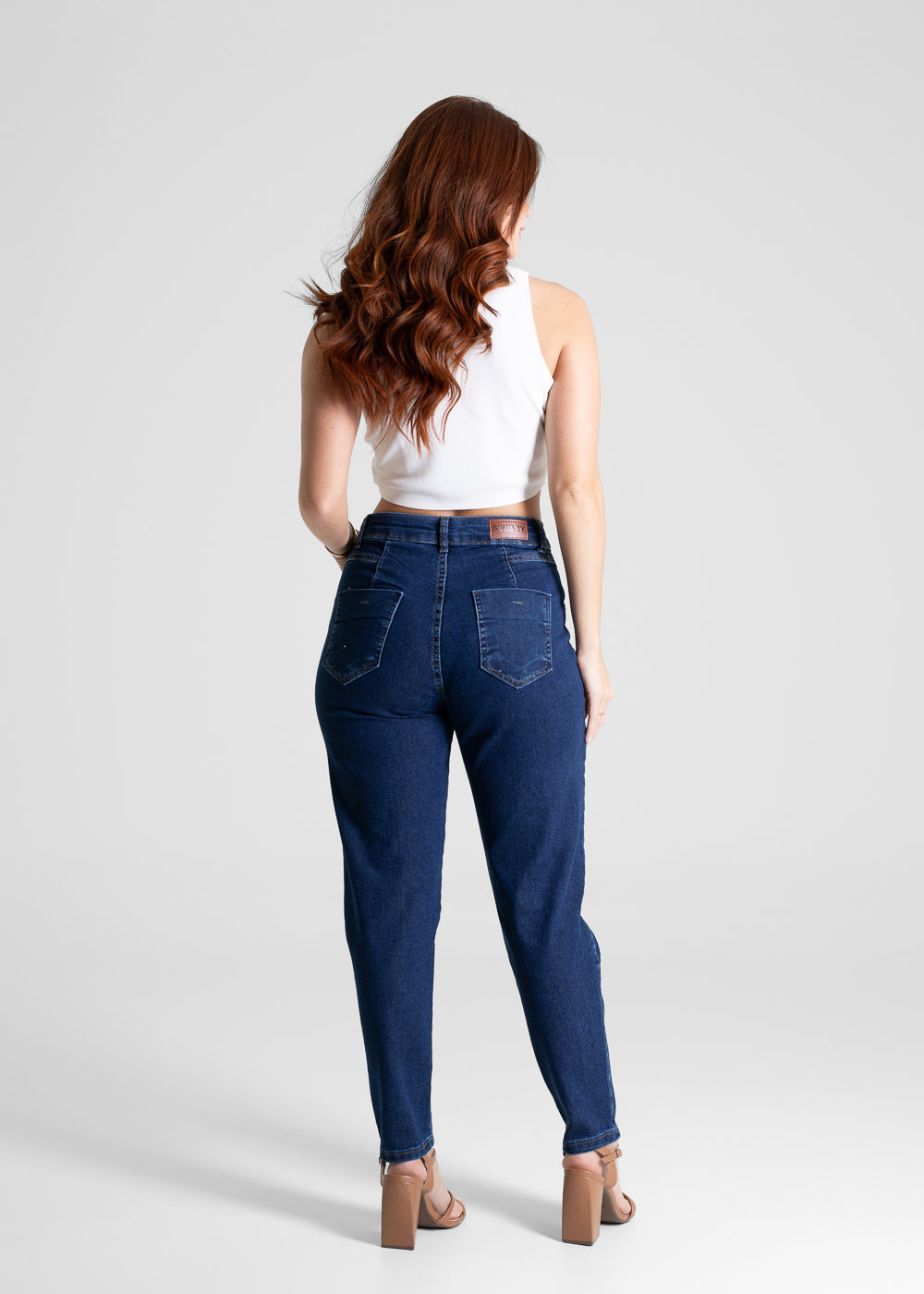 Calça Jeans Sawary Mom - 280959 AZUL