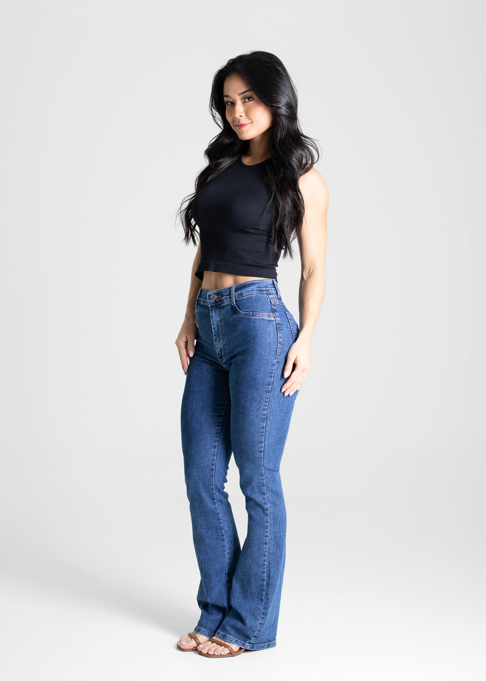 Calça Jeans Sawary Boot Cut - 280963 AZUL