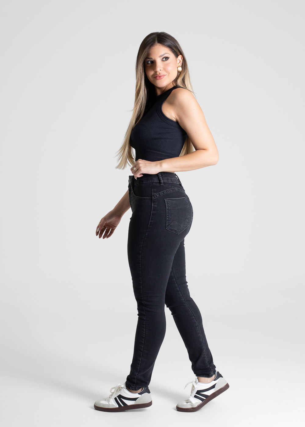 Calça Sarja Sawary Push Up - 280965 PRETO