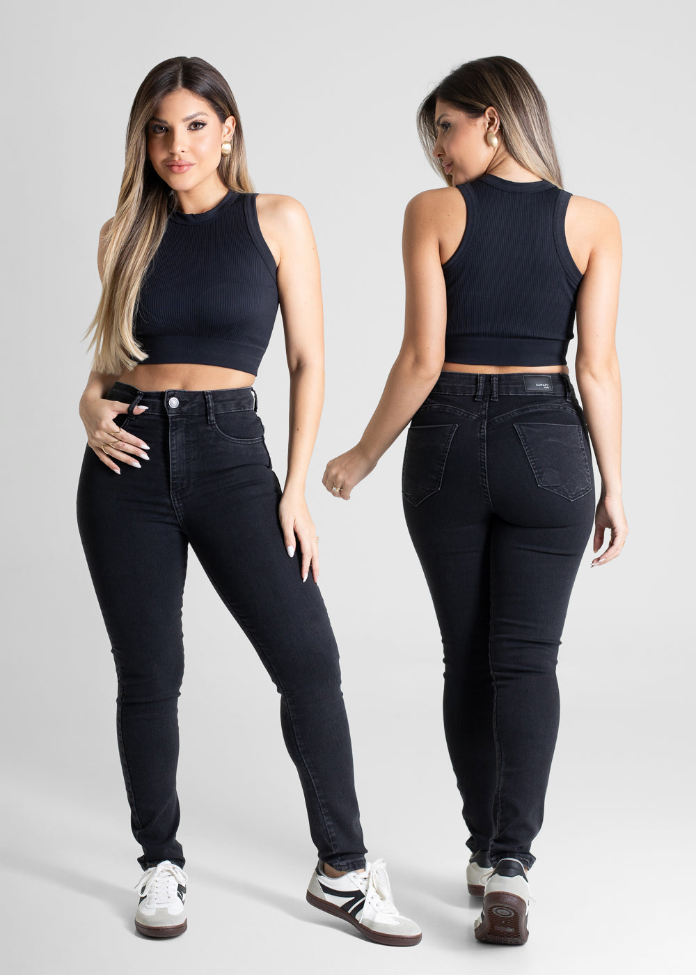 Calça Sarja Sawary Push Up - 280965 PRETO