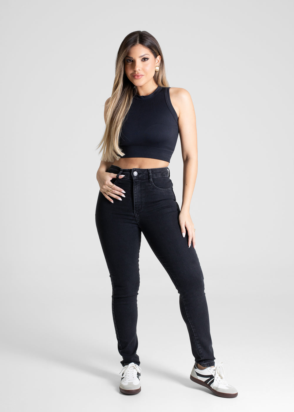 Calça Sarja Sawary Push Up - 280965 PRETO