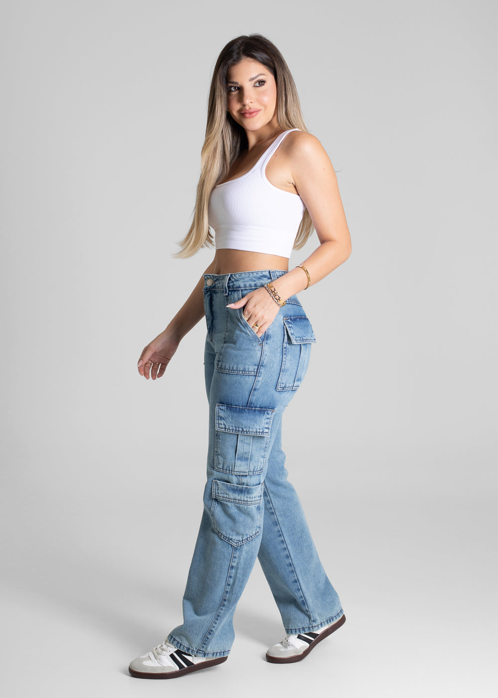 Calça Jeans Sawary Reta - 280970 AZUL