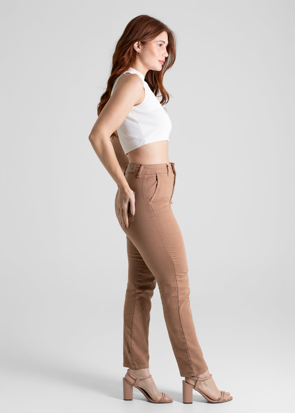 Calça Sarja Sawary Reta - 280981 MARROM