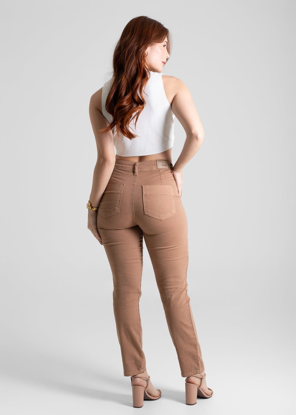 Calça Sarja Sawary Reta - 280981 MARROM