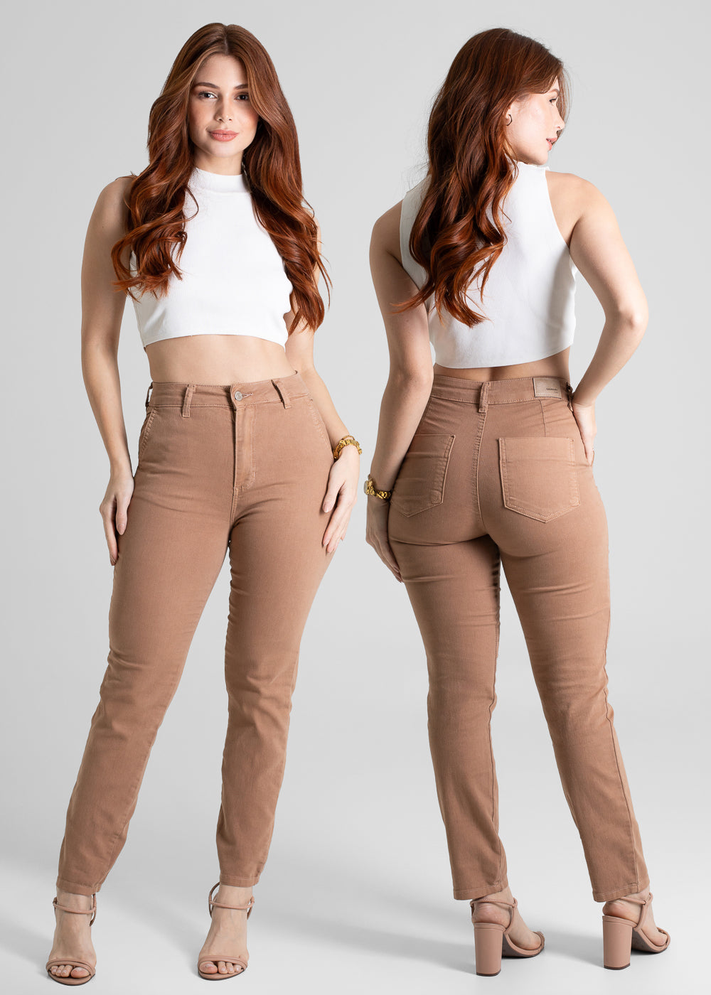 Calça Sarja Sawary Reta - 280981 MARROM