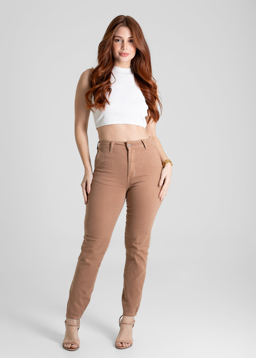 Calça Sarja Sawary Reta - 280981 MARROM