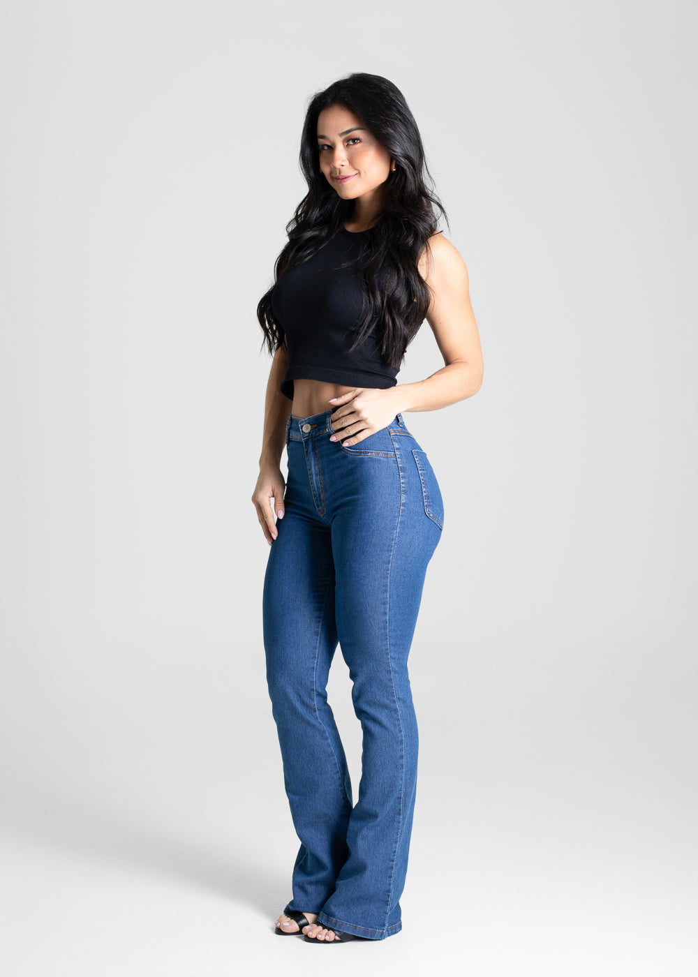 Calça Jeans Sawary Boot Cut - 280991 AZUL