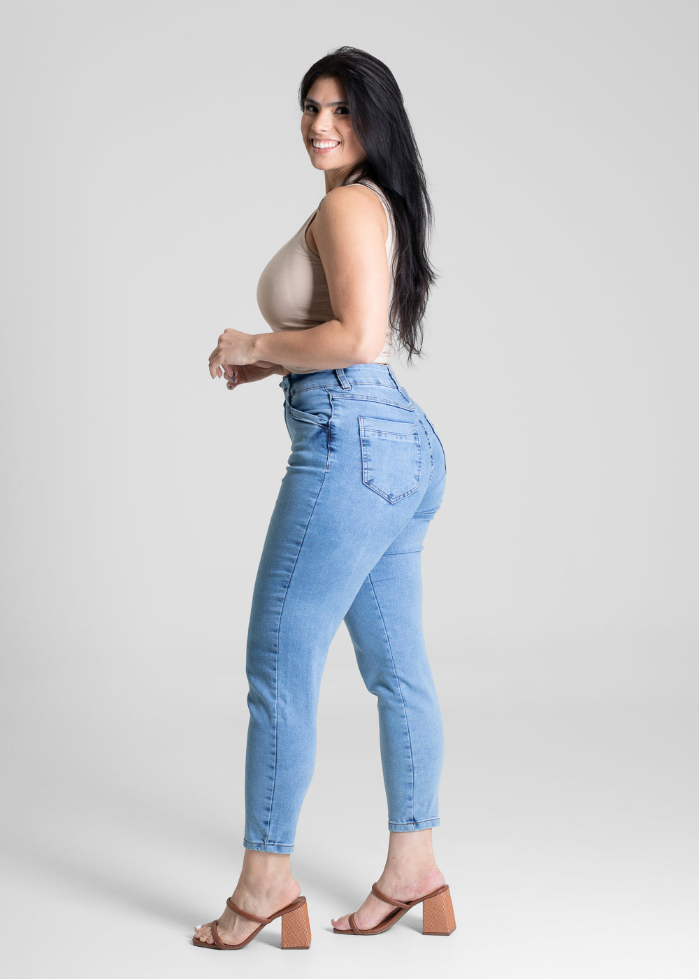 Calça Jeans Sawary Mom - 281007 AZUL