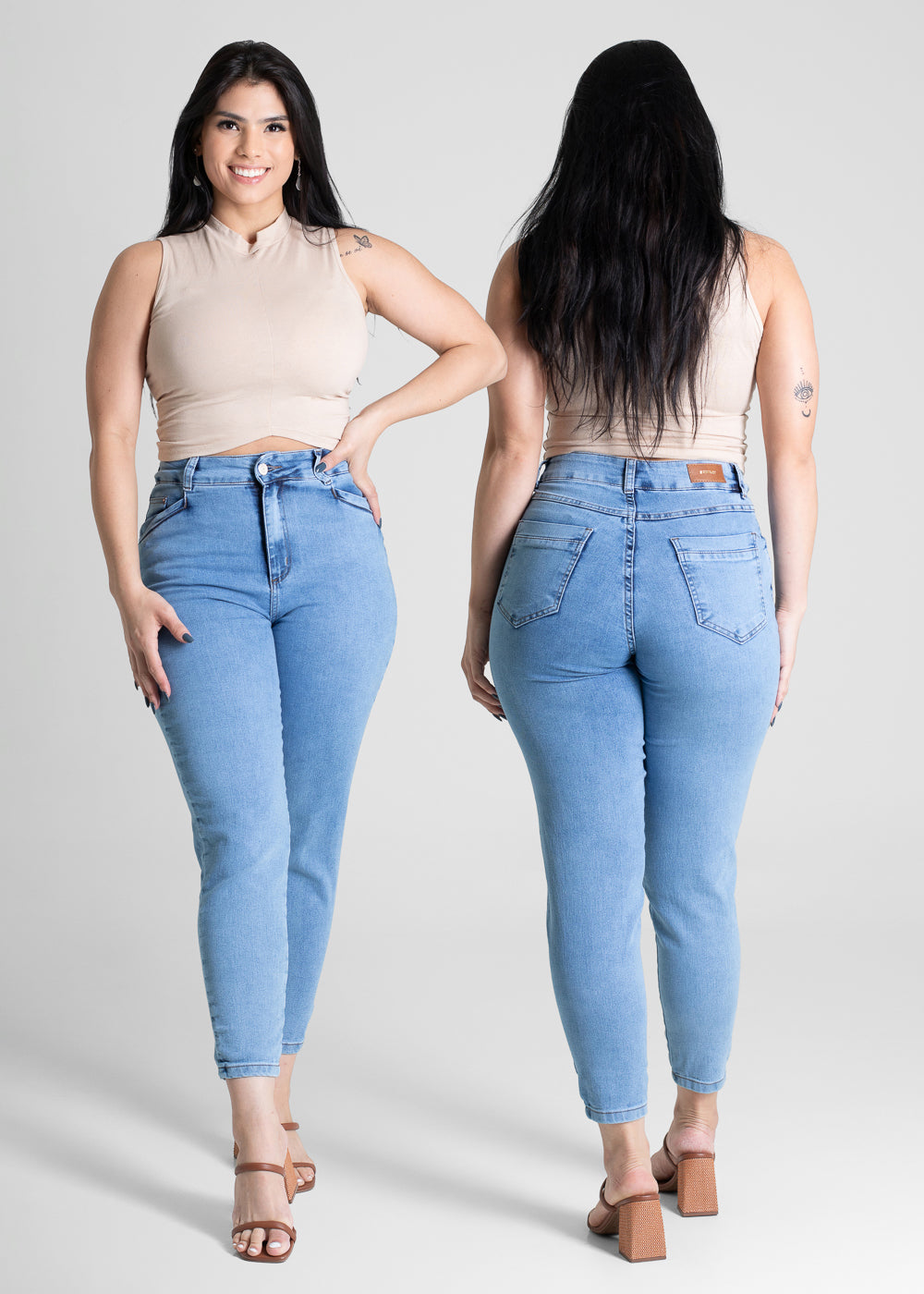 Calça Jeans Sawary Mom - 281007 AZUL