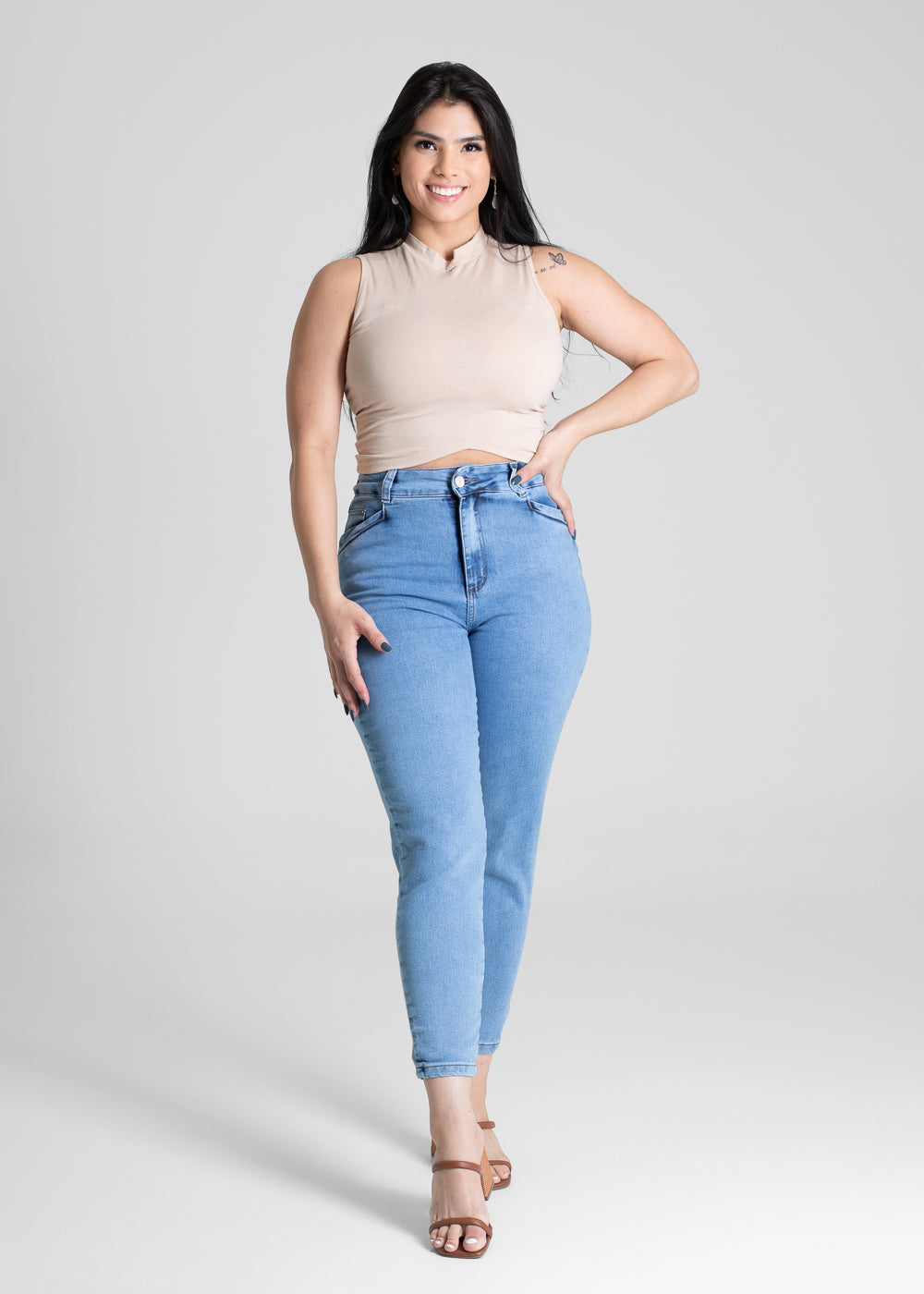 Calça Jeans Sawary Mom - 281007 AZUL