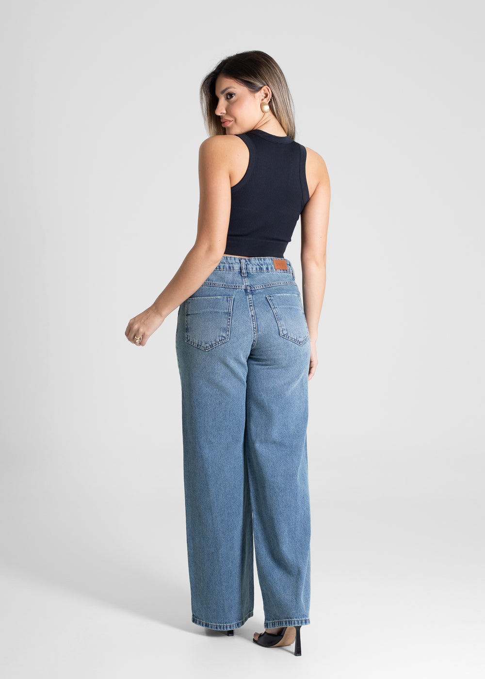 Calça Jeans Sawary Wide Leg - 281021 AZUL
