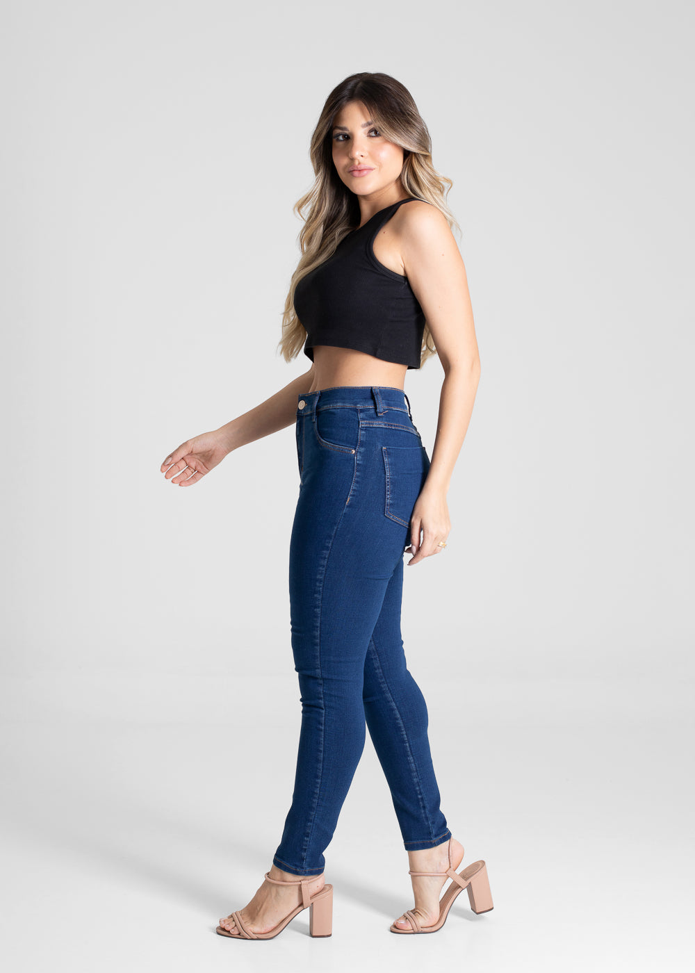 Calça Jeans Sawary Skinny Petit - 281023 AZUL