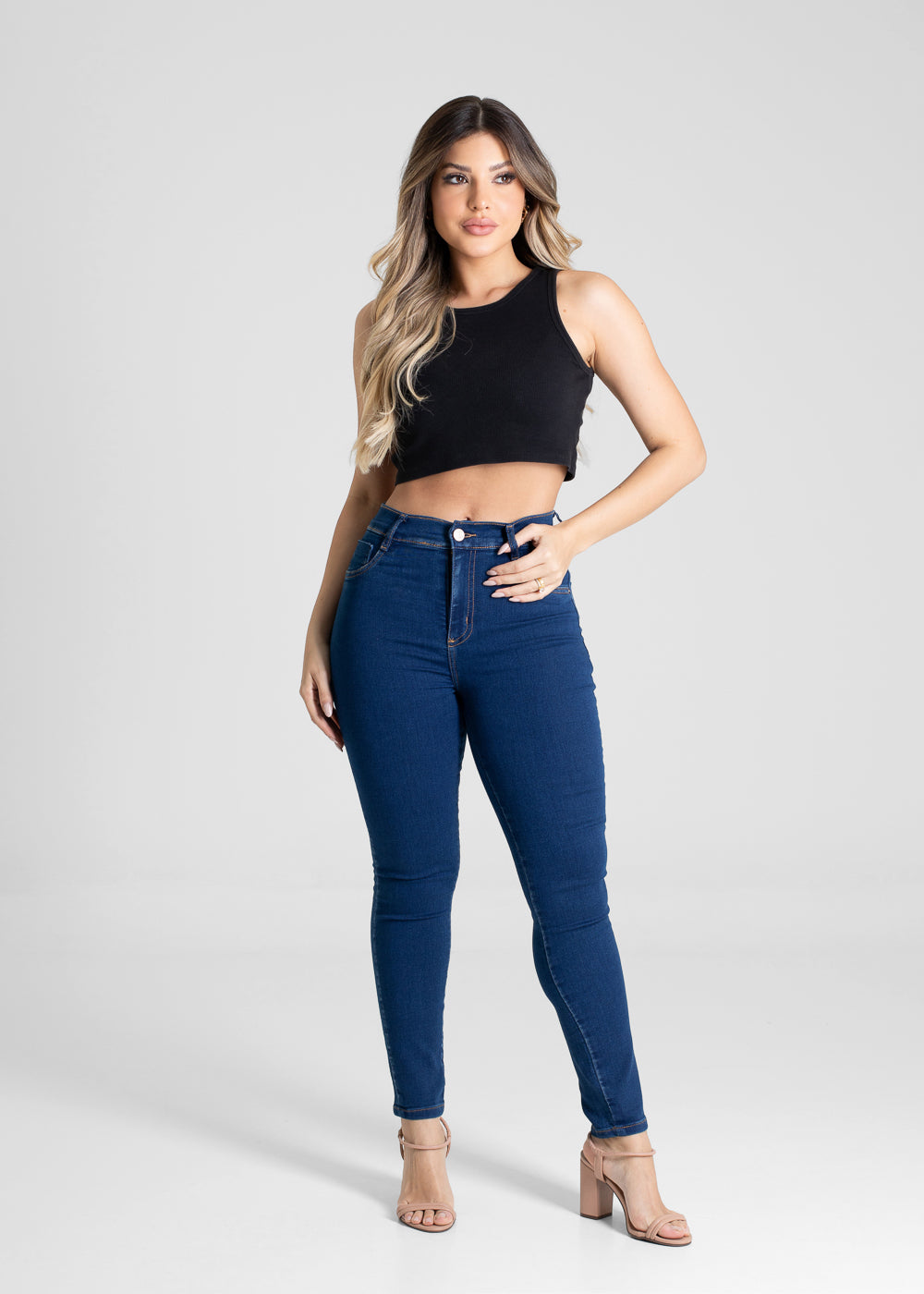 Calça Jeans Sawary Skinny Petit - 281023 AZUL