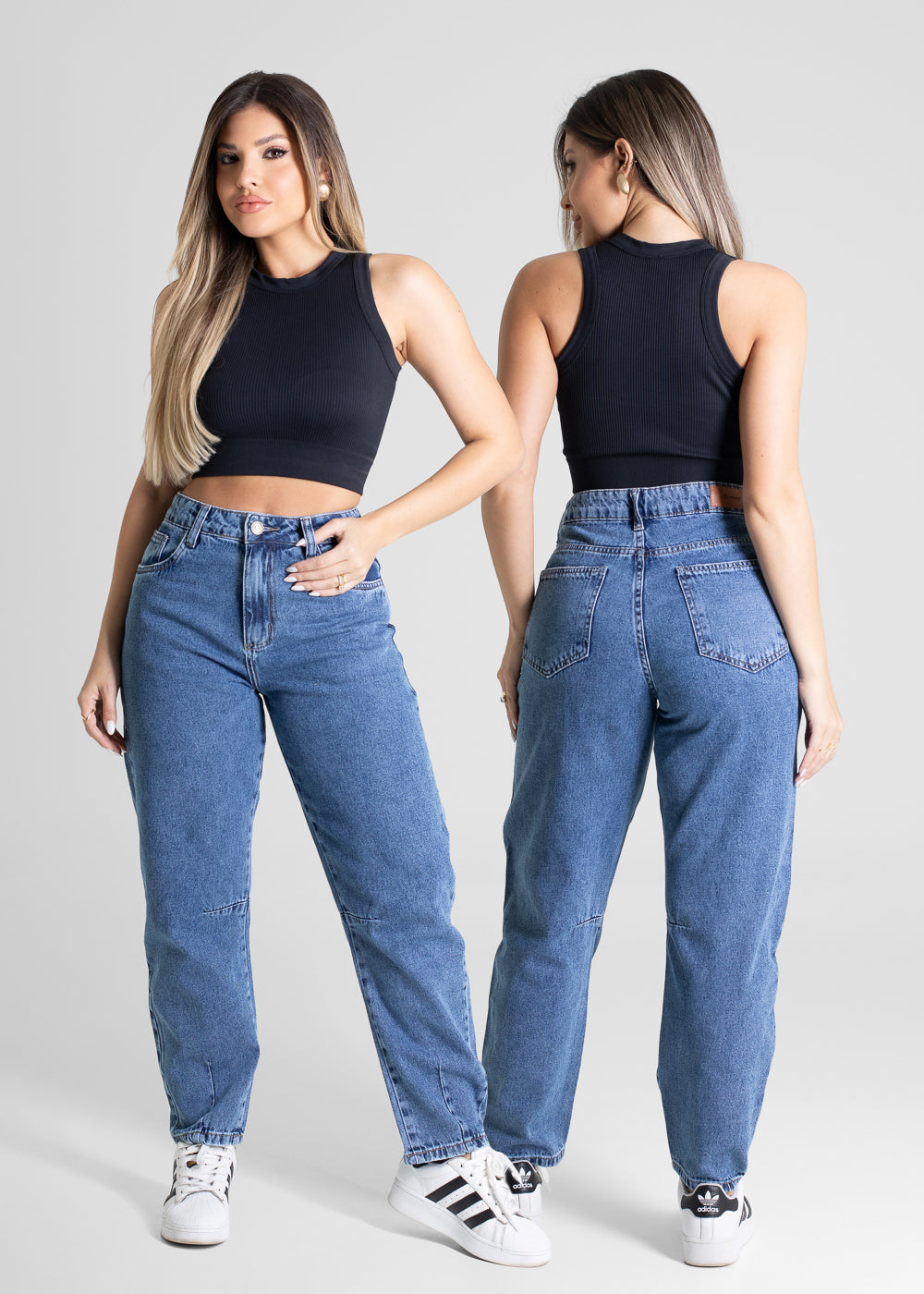 Calça Jeans Sawary Barrel - 281024 AZUL