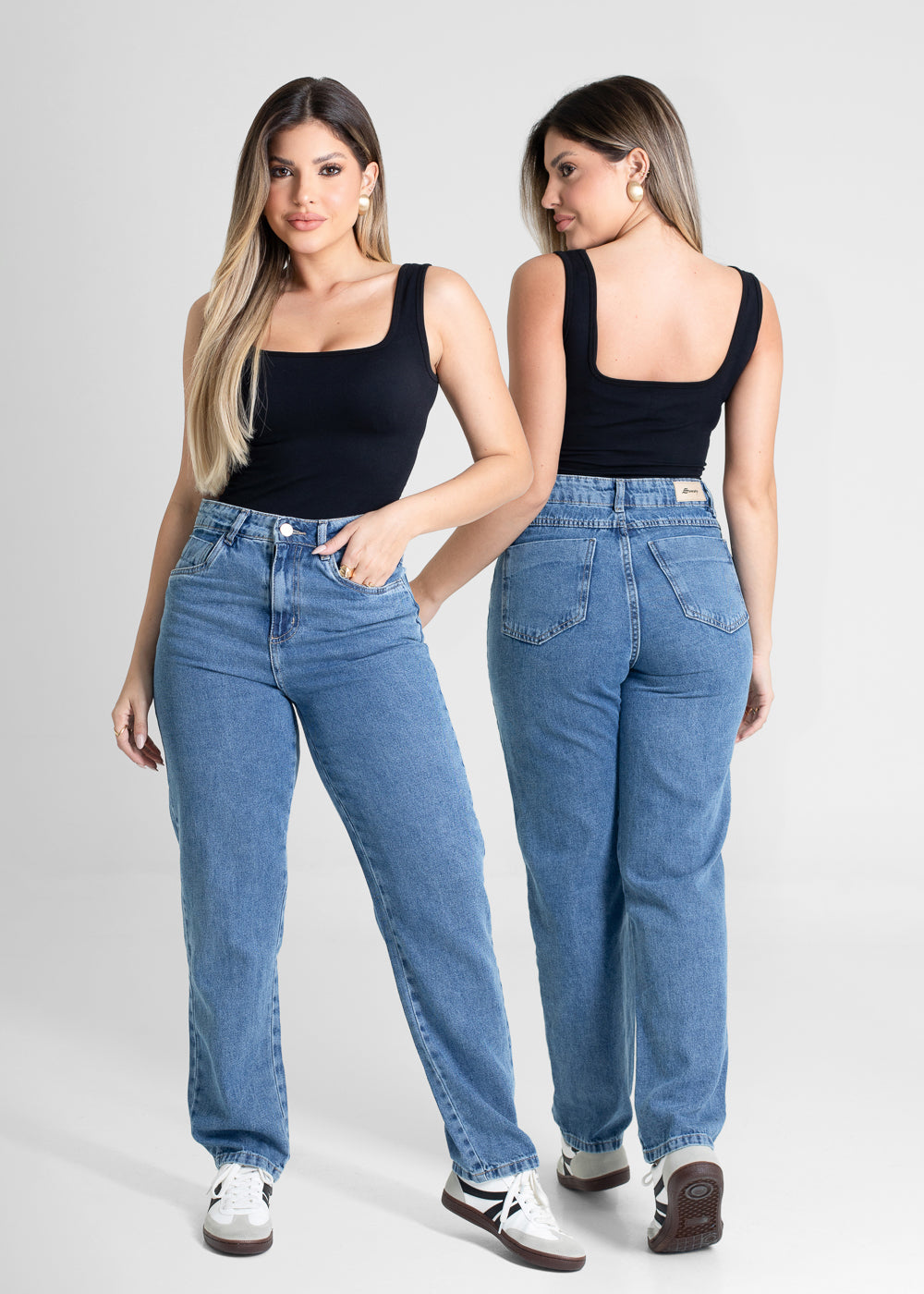 Calça Jeans Sawary Baggy - 281027 AZUL
