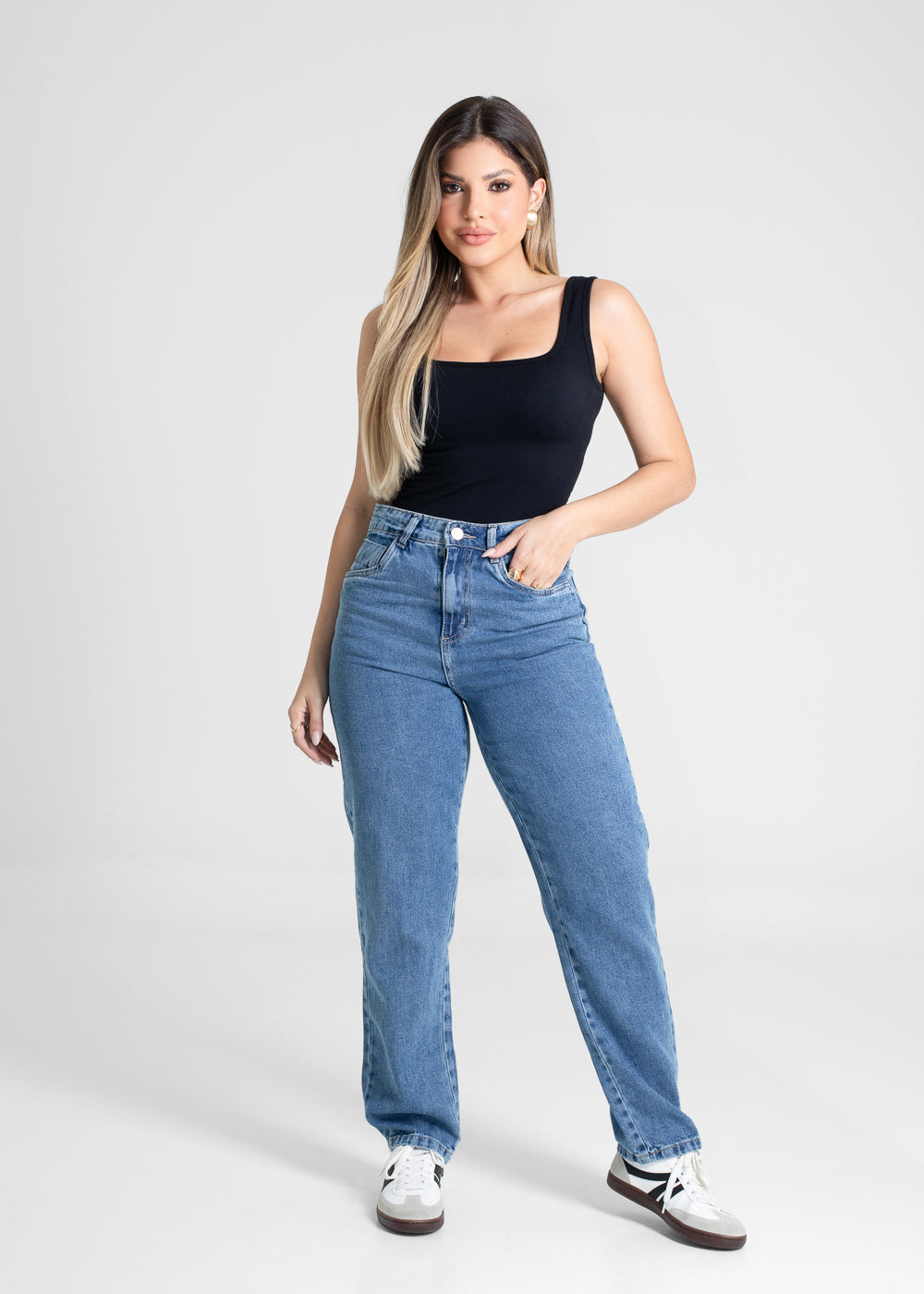 Calça Jeans Sawary Baggy - 281027 AZUL