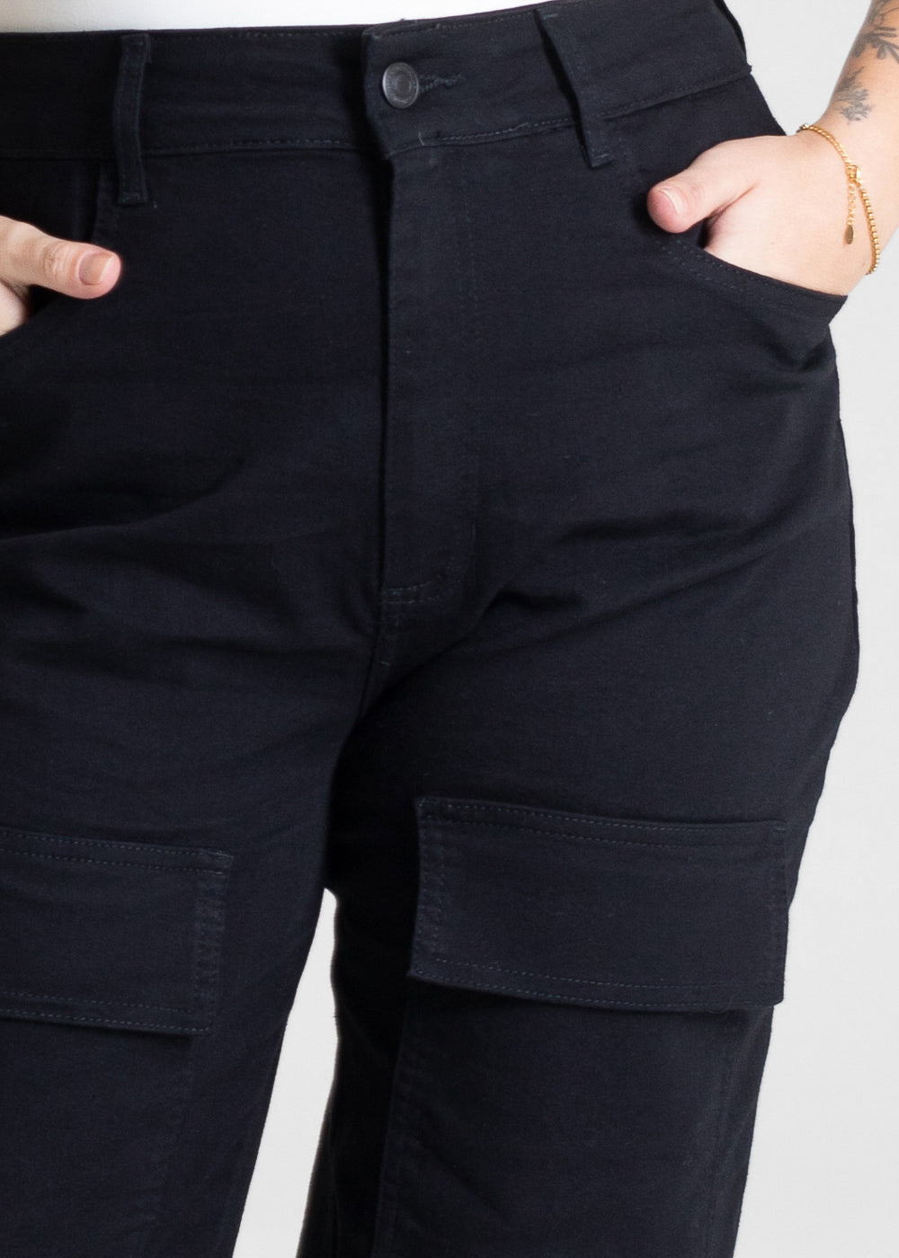 Calça Sarja Sawary Plus Size Wide Leg - 281032 PRETO