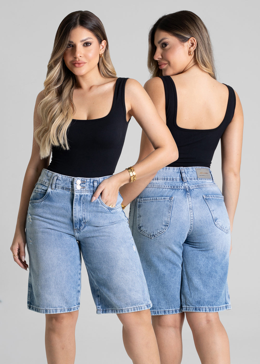 Bermuda Jeans Sawary - 281039 AZUL