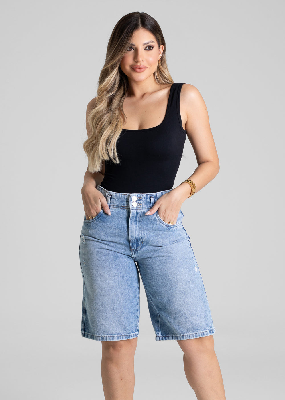 Bermuda Jeans Sawary - 281039 AZUL
