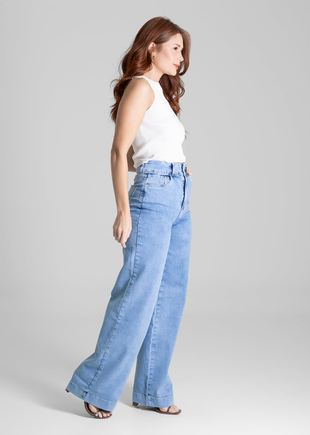 Calça Jeans Sawary Wide Leg - 281041 AZUL