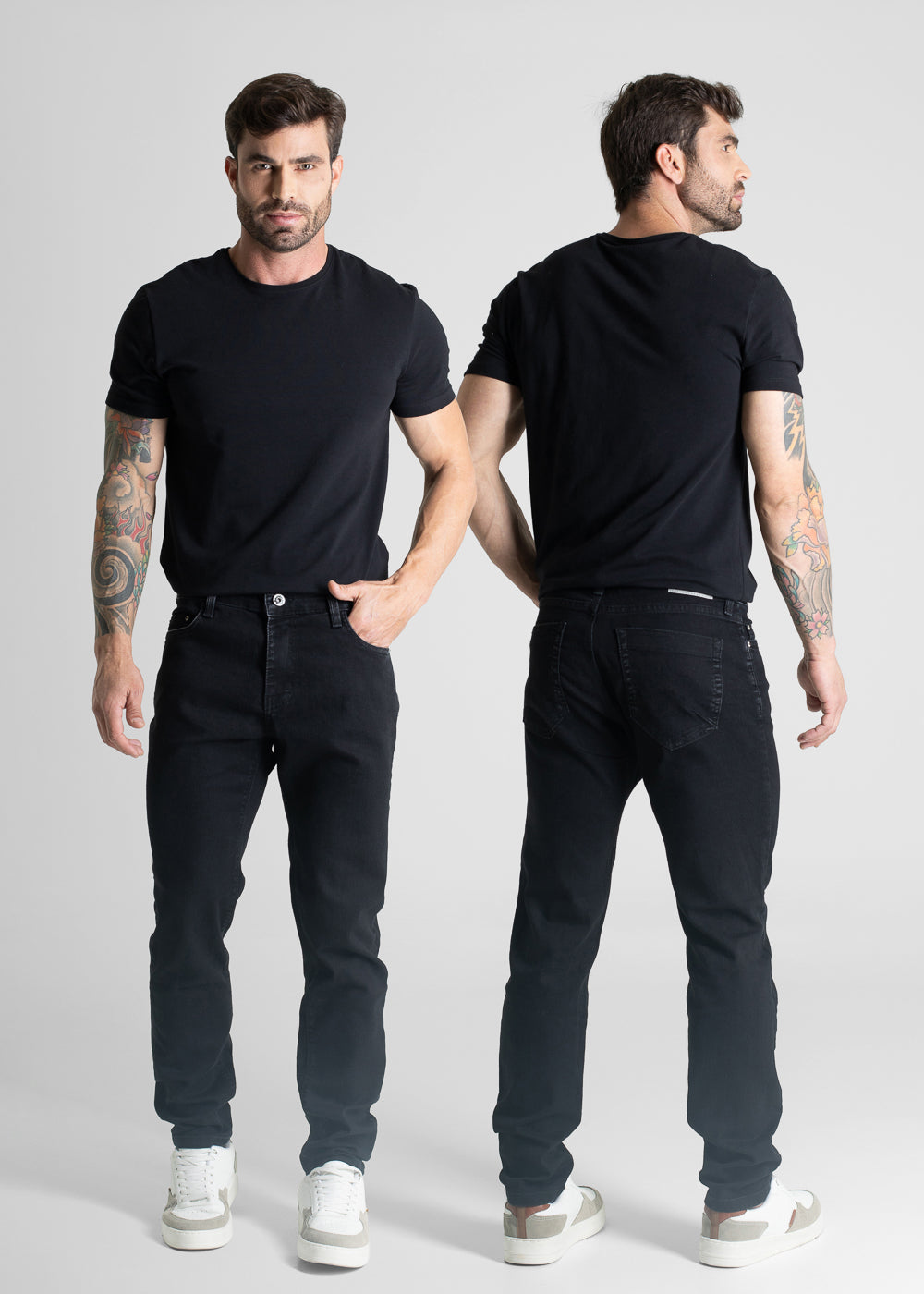 Calça Jeans Sawary Slim - 281051 PRETO