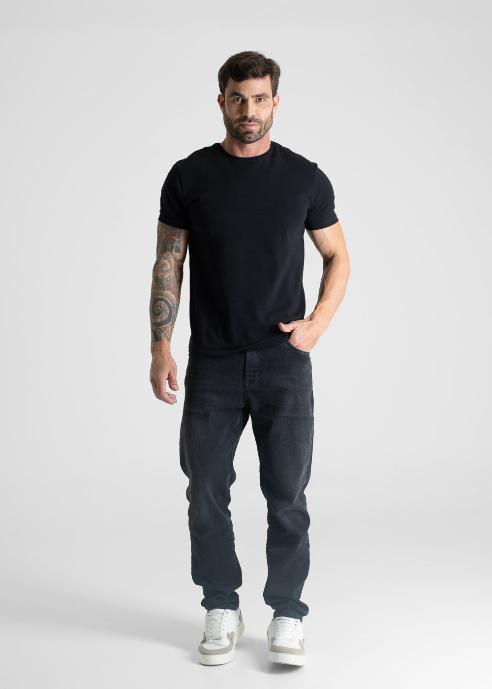 Calça Jeans Sawary Slim - 281056 PRETO